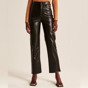 a&f Vegan Leather Pants